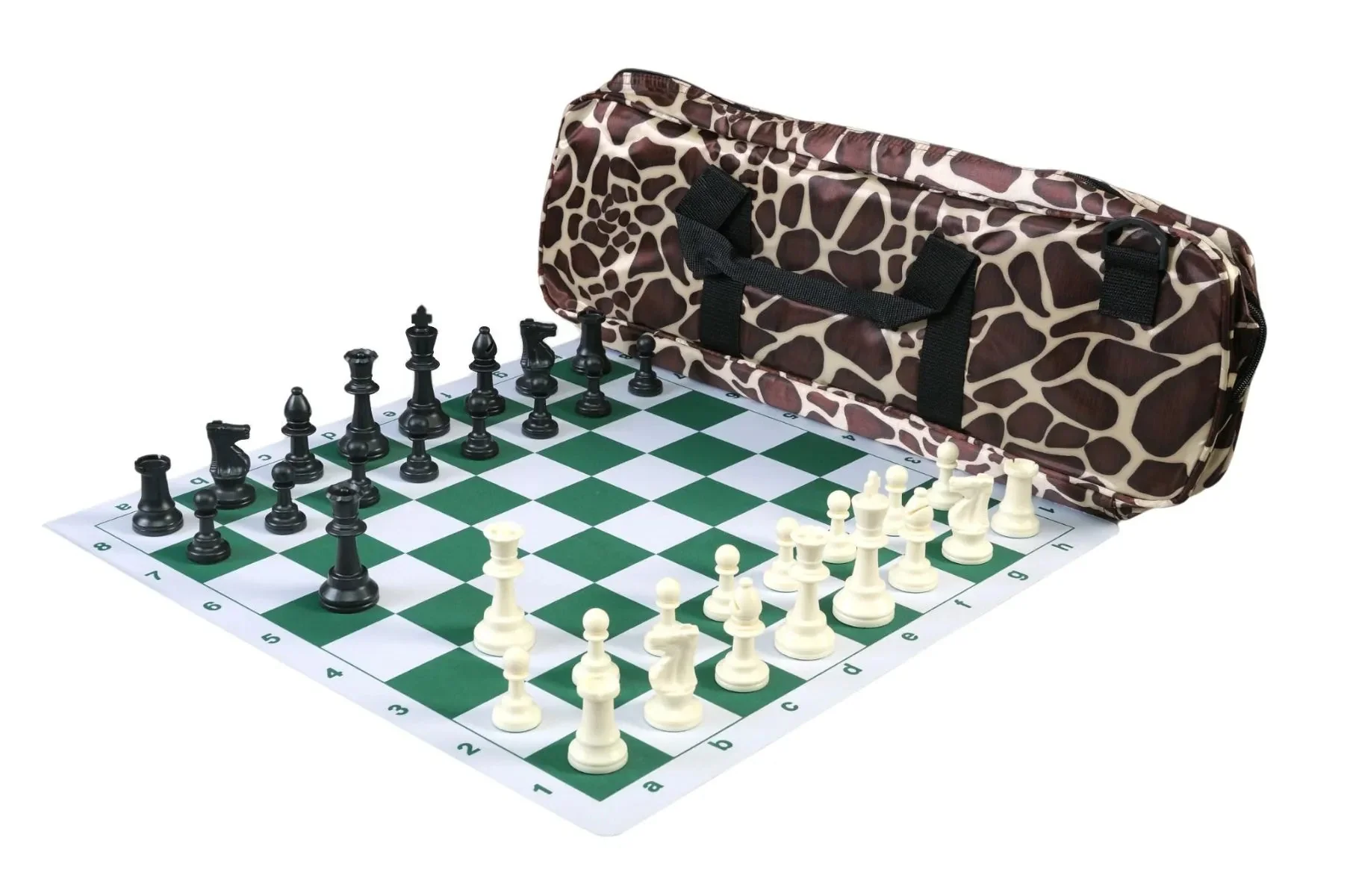 Deluxe Chess Set Combination and Single Weighted Regulation Pieces | Thin Mousepad Chess Board | Deluxe Bag - Image 25