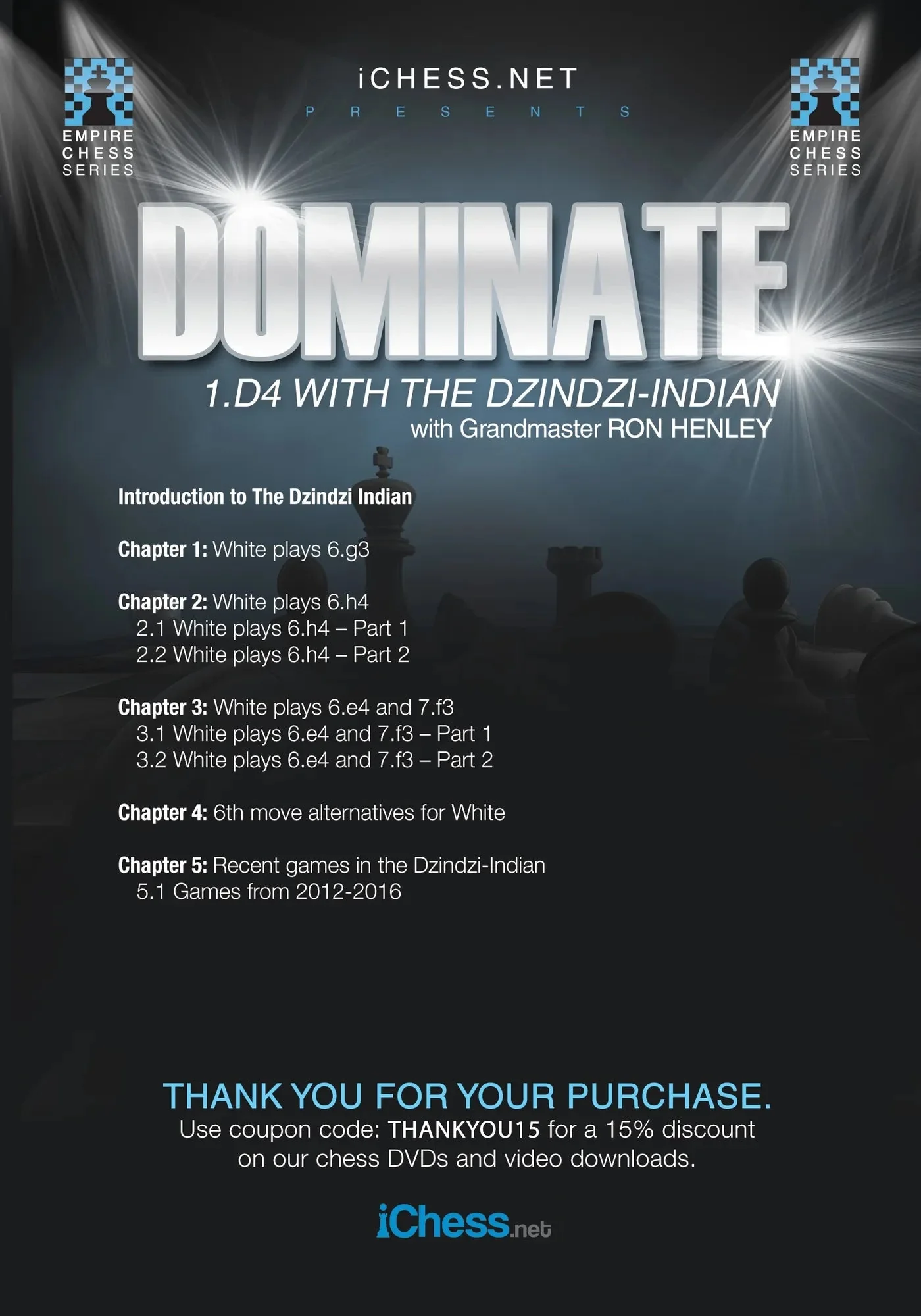 CLEARANCE - Dominate 1.d4 with The Dzindzi Indian - Ron Henley - EMPIRE CHESS - Image 2