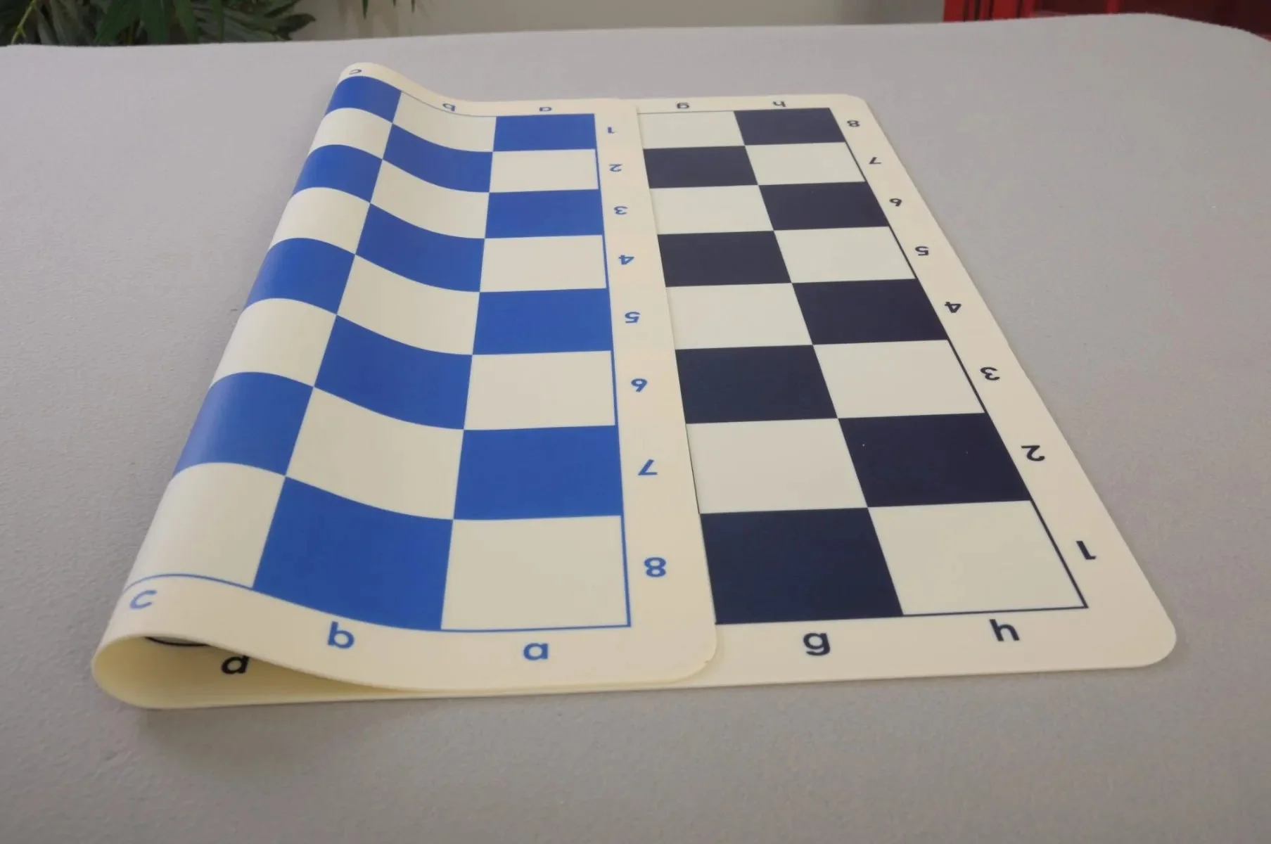 Double-Sided Regulation Silicone Tournament Chess Board - 2.25" Squares - Image 3