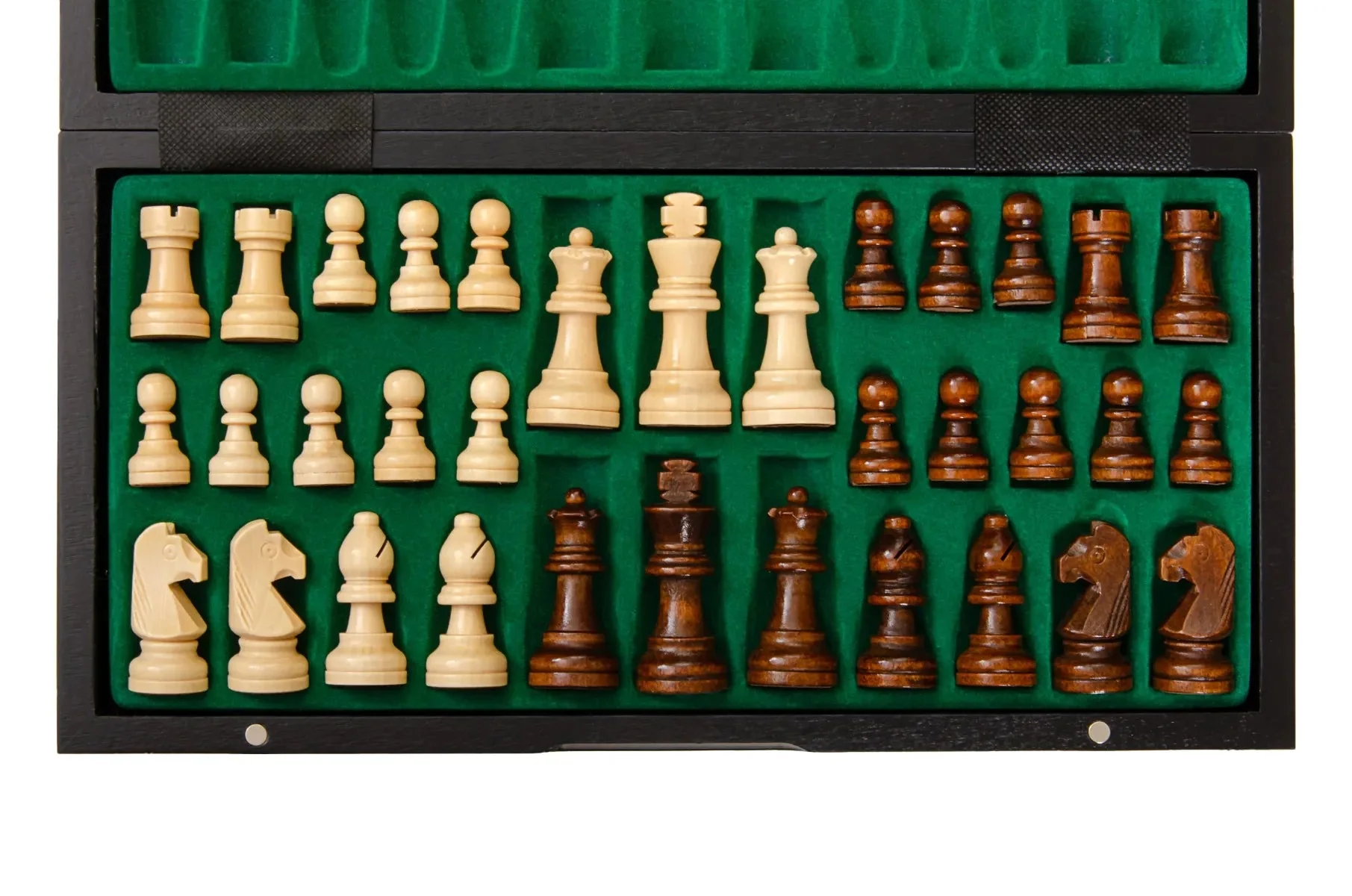 Drake Magnetic Travel Chess Set - 13" x 13" - Ebony - Image 2