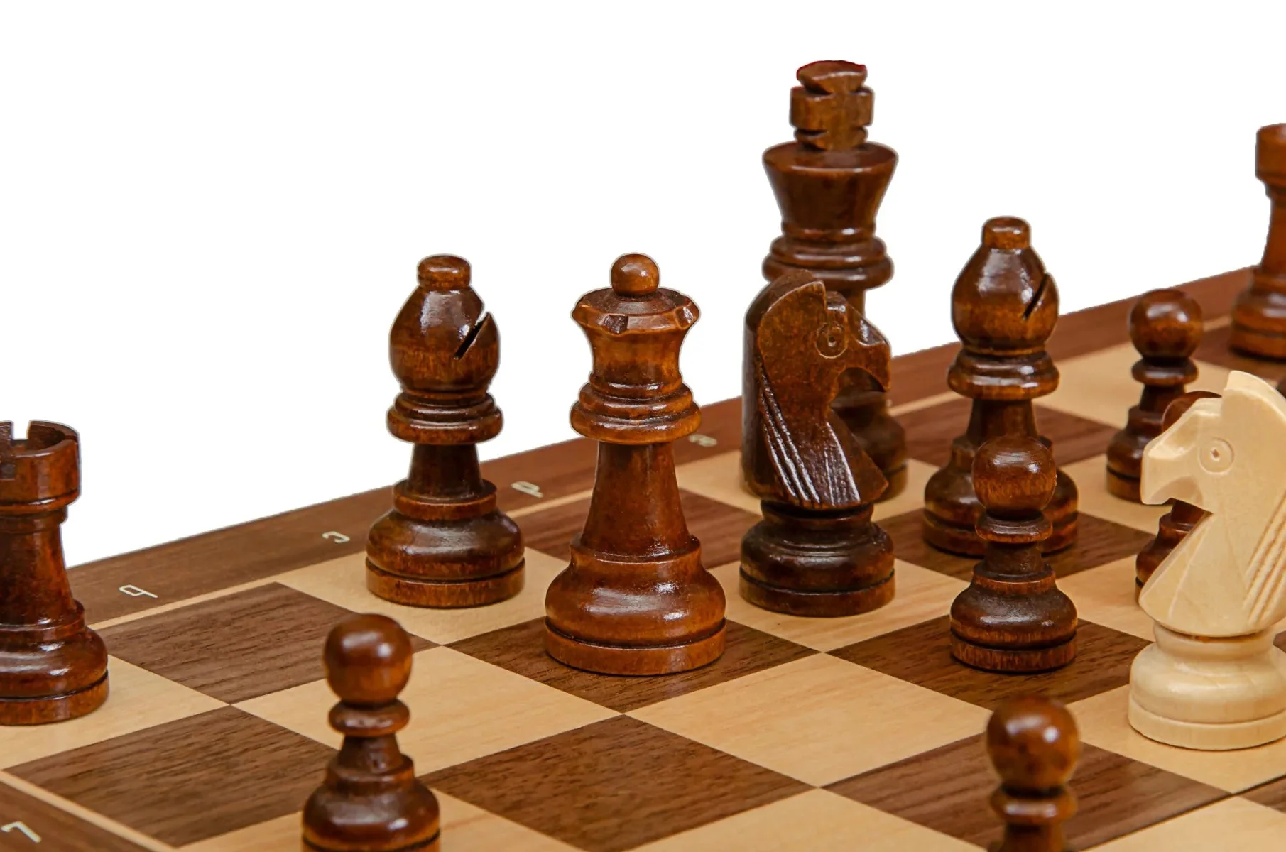Drake Magnetic Travel Chess Set - 13" x 13"- Walnut - Image 5