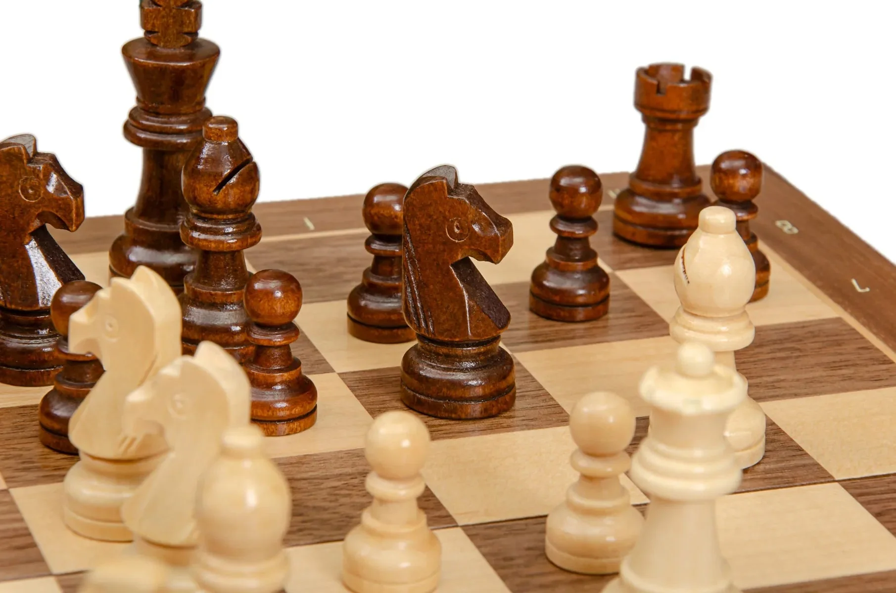 Drake Magnetic Travel Chess Set - 13" x 13"- Walnut - Image 6