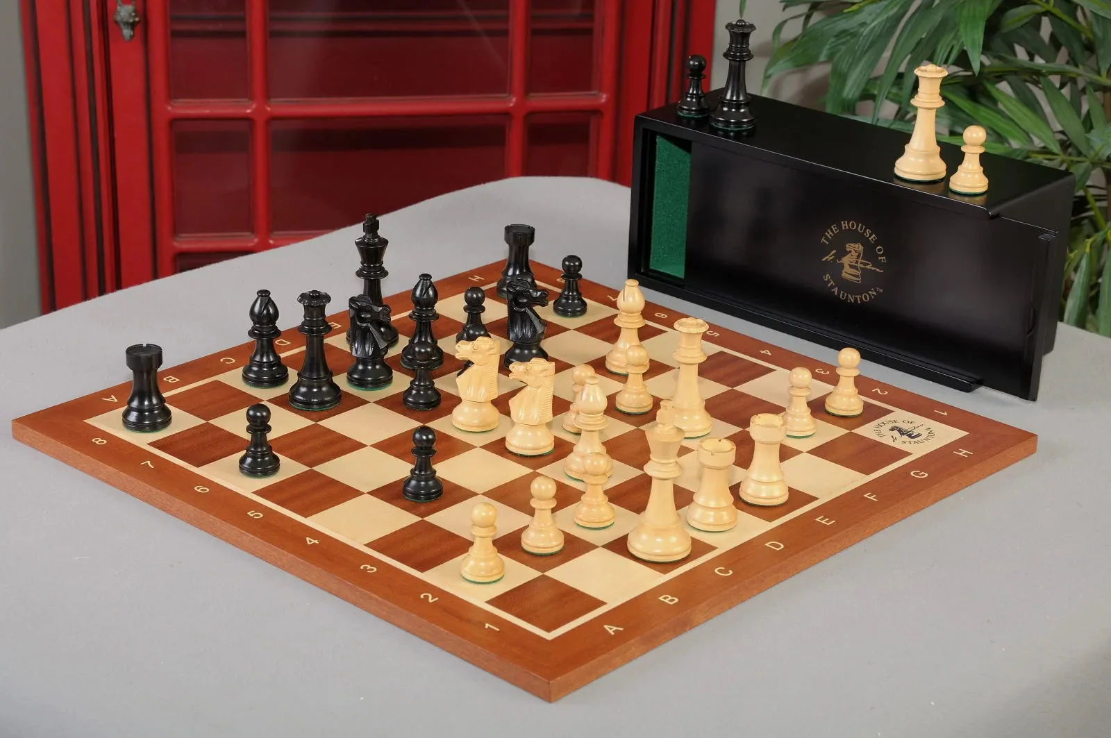 Ebonized Boxwood and Natural Boxwood