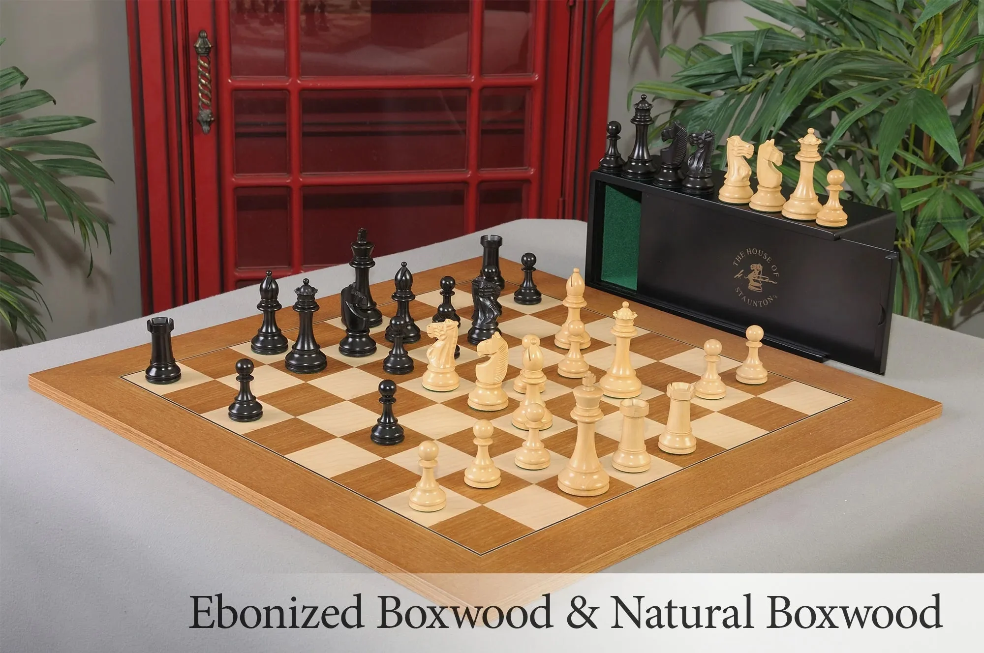 Ebonized Boxwood and Natural Boxwood