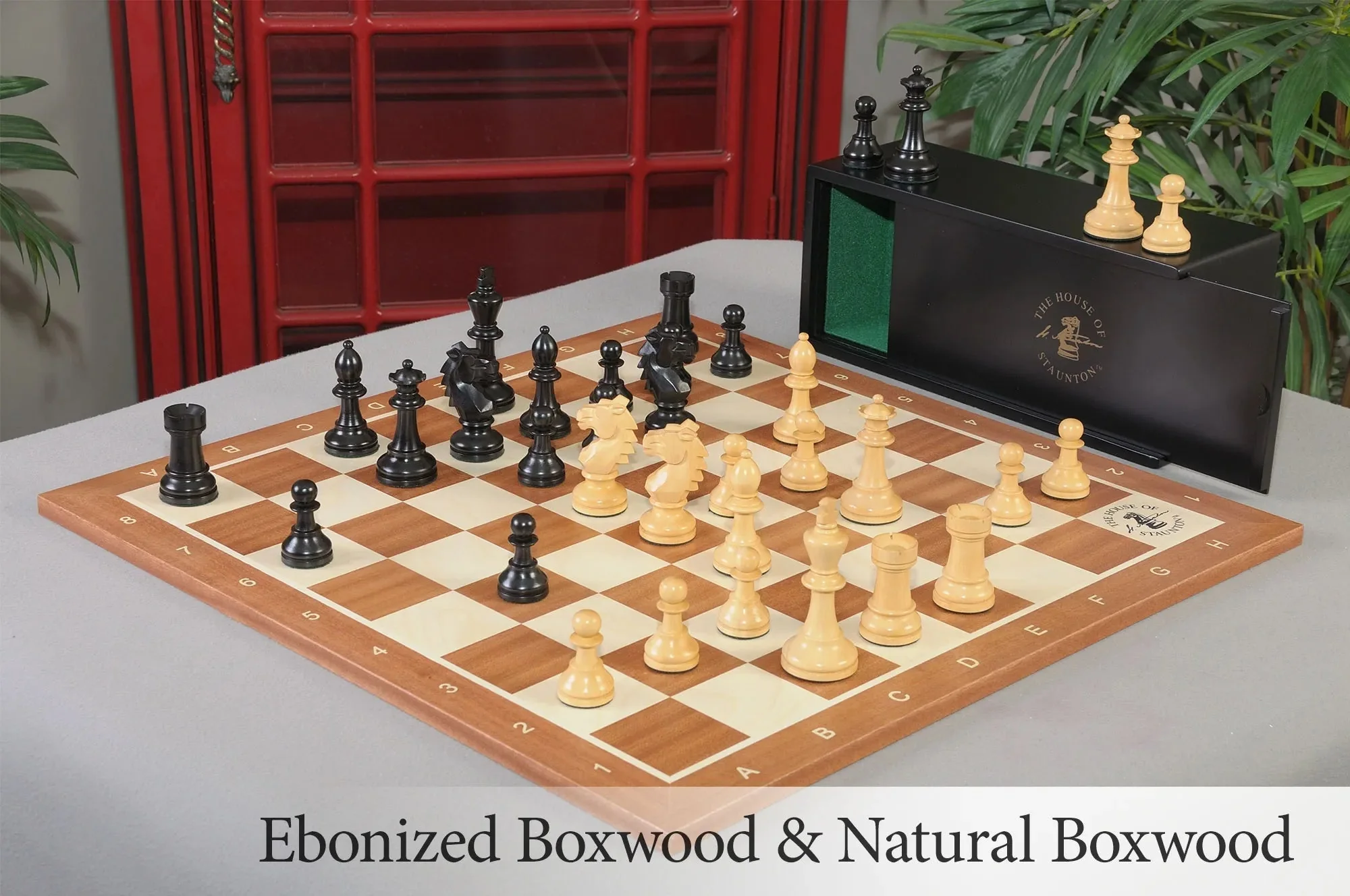 Ebonized Boxwood and Natural Boxwood