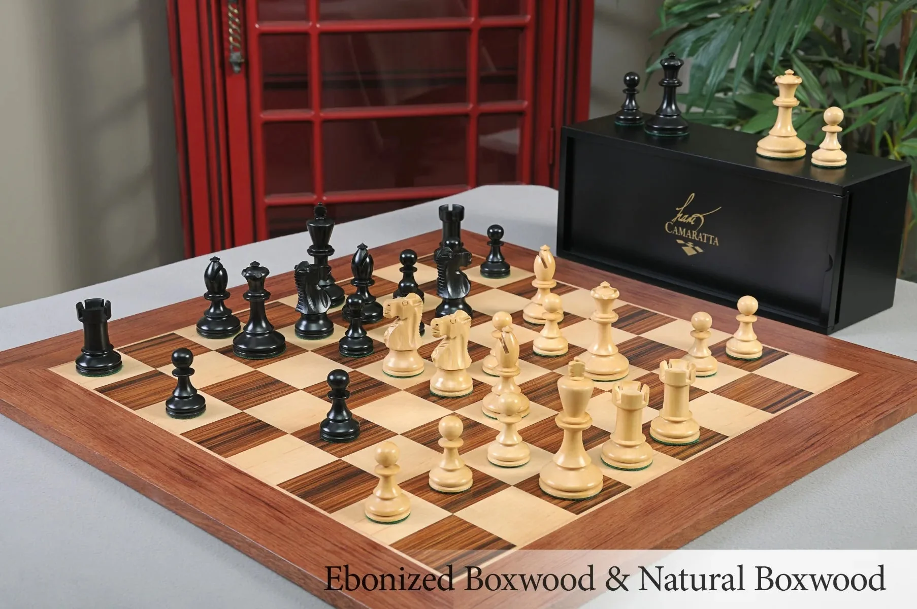 Ebonized Boxwood and Natural Boxwood