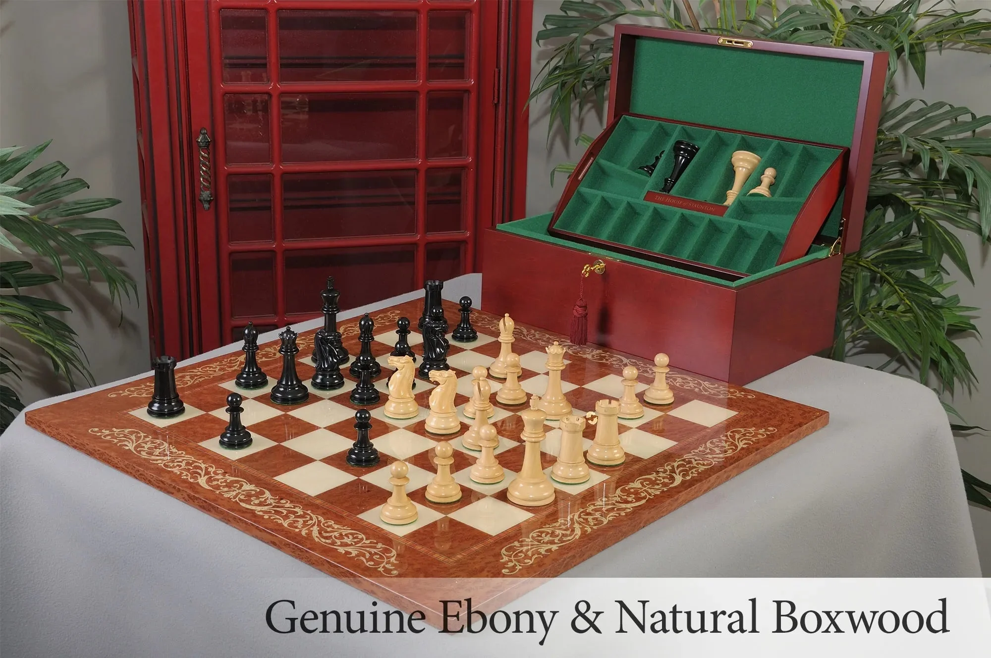 Ebonized Boxwood and Natural Boxwood