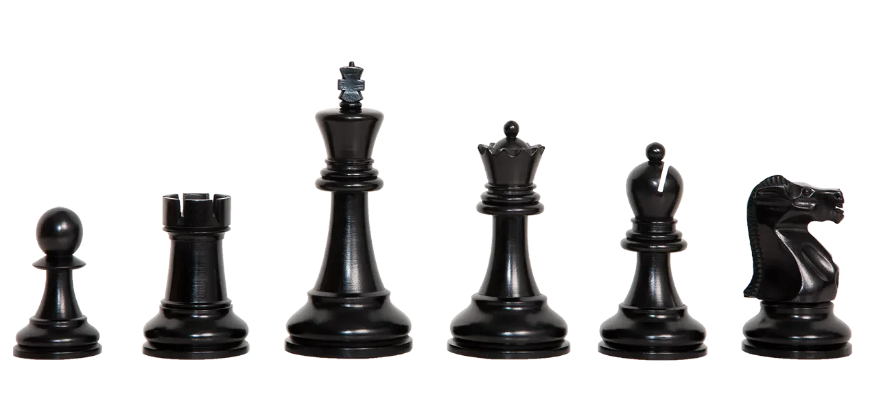 Ebonized Boxwood and Natural Boxwood