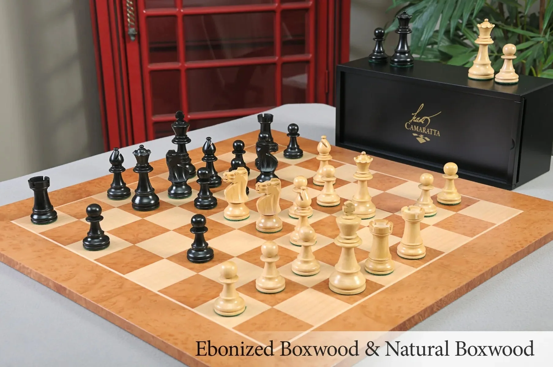 Ebonized Boxwood and Natural Boxwood