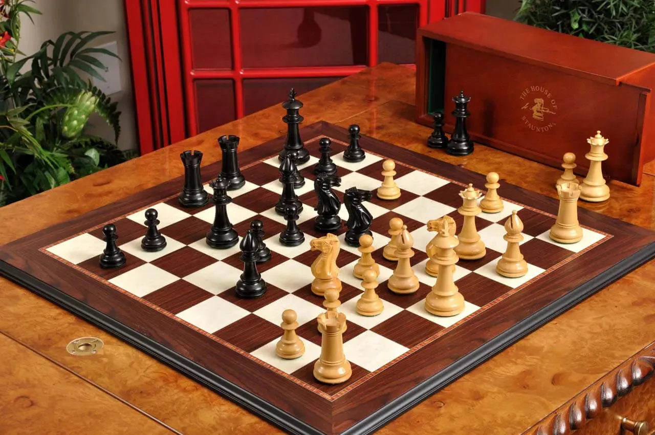 Ebonized Boxwood and Natural Boxwood
