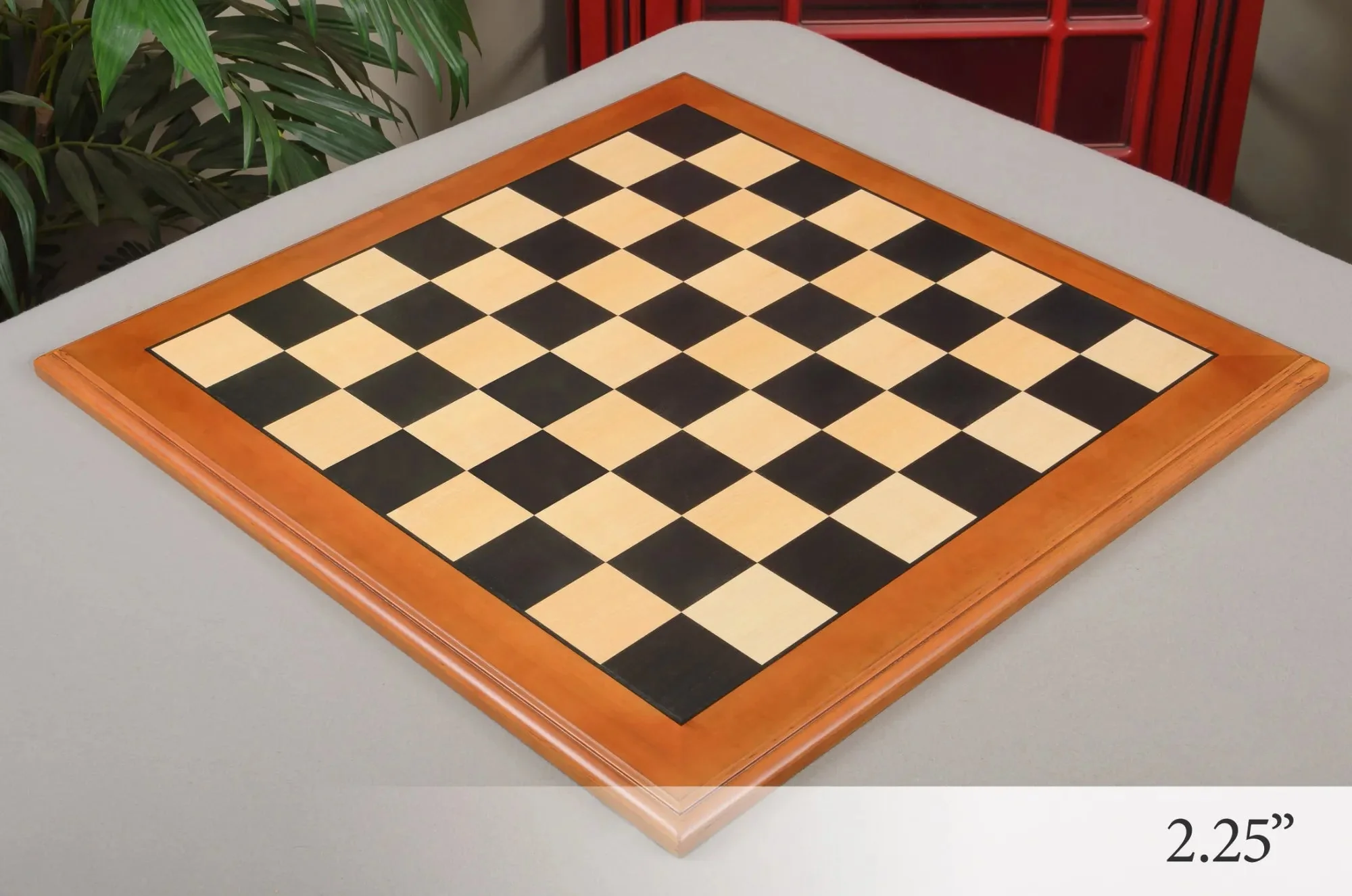 Ebony and Maple Superior Traditional Chess Board - Image 4