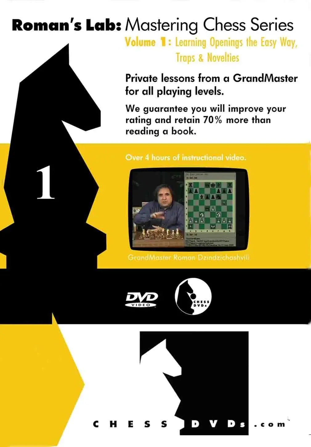 E-DVD ROMAN'S LAB - VOLUME 1 - Learn Openings The Easy Way, Traps and Novelties