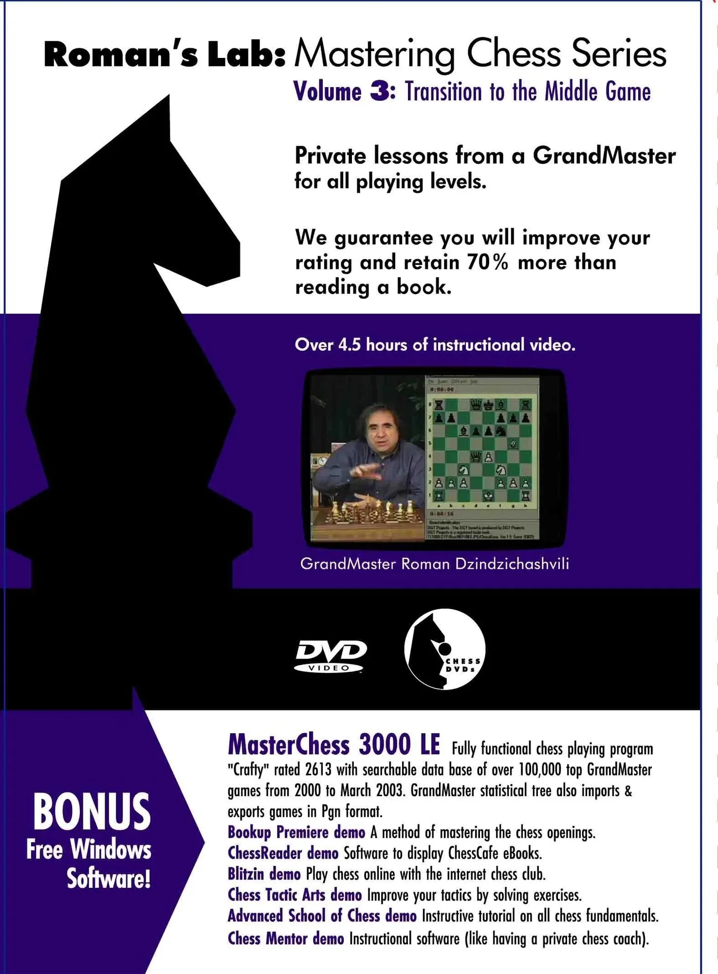 E-DVD ROMAN'S LAB - VOLUME 3 - Transition to the Middle Game