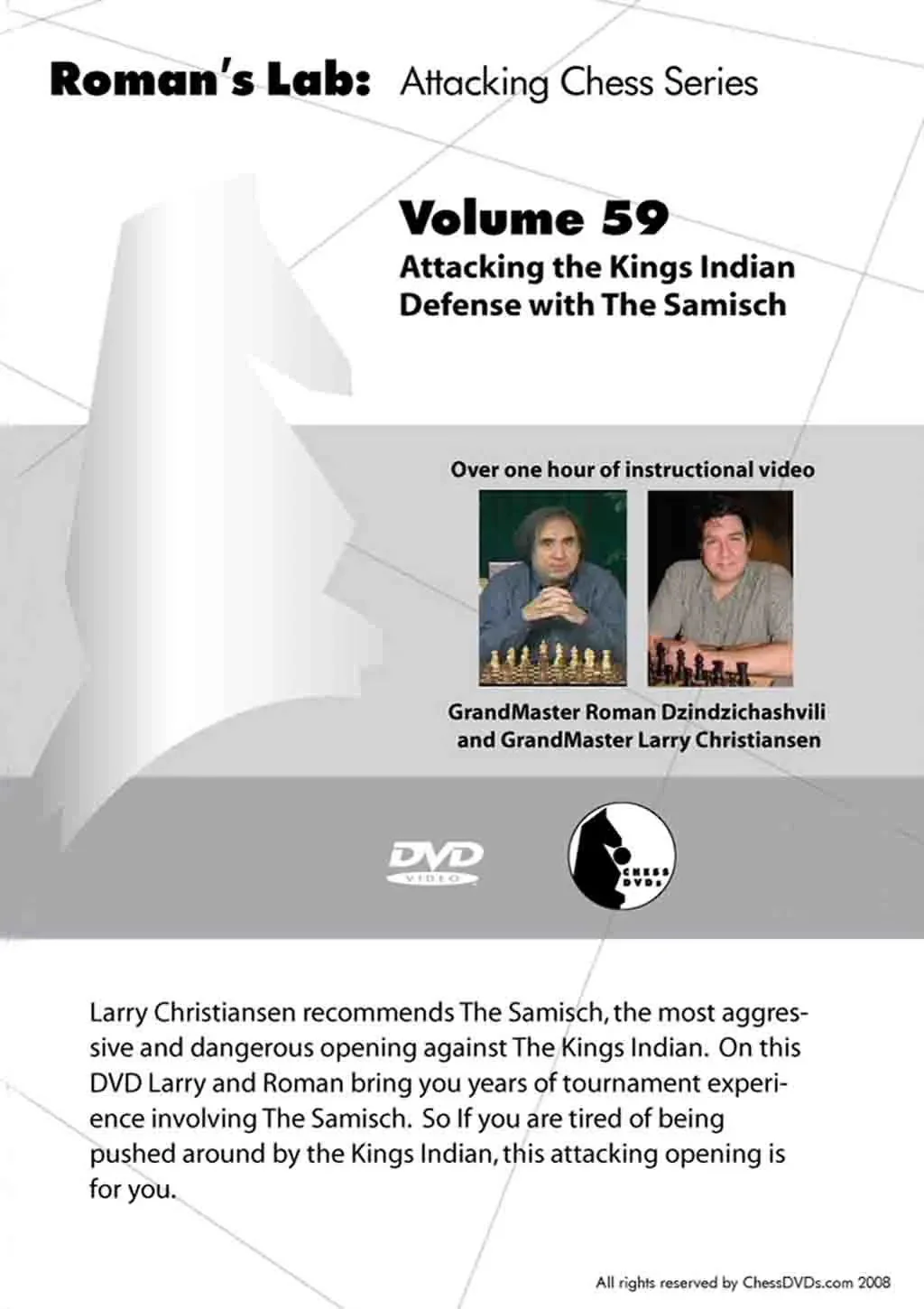 E-DVD ROMAN'S LAB - VOLUME 59 - Attacking the King's Indian Defense with the Samisch