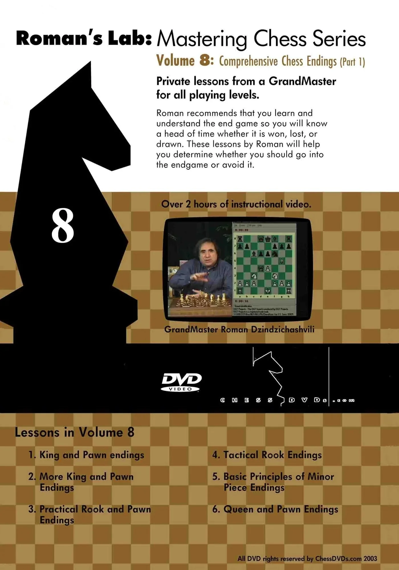 E-DVD ROMAN'S LAB - VOLUME 8 - Comprehensive Chess Endings - PART 1