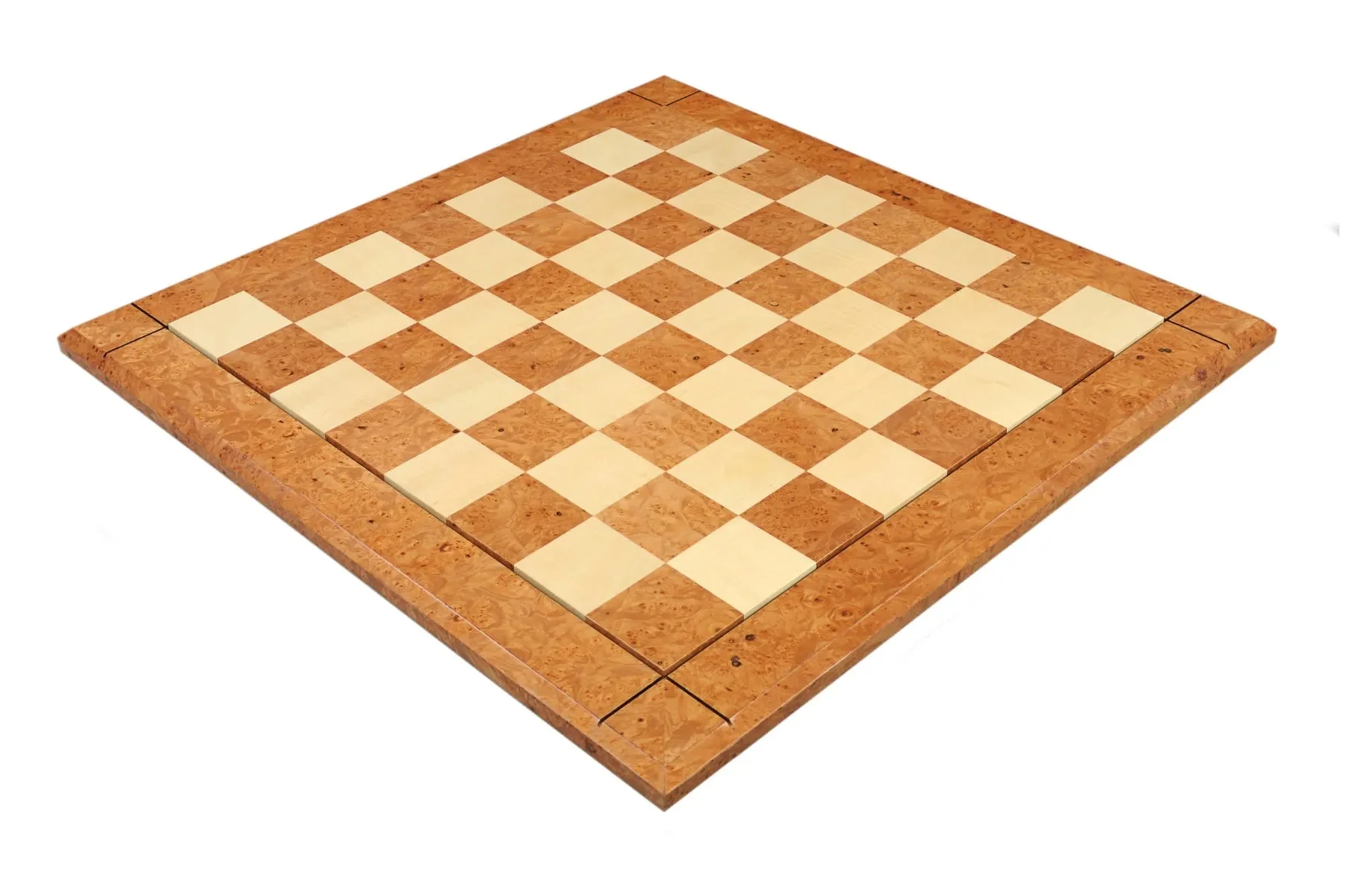 ELM BURL & Maple Reproduction of the Drueke Chess Board - 2.5" SQUARES - Image 2
