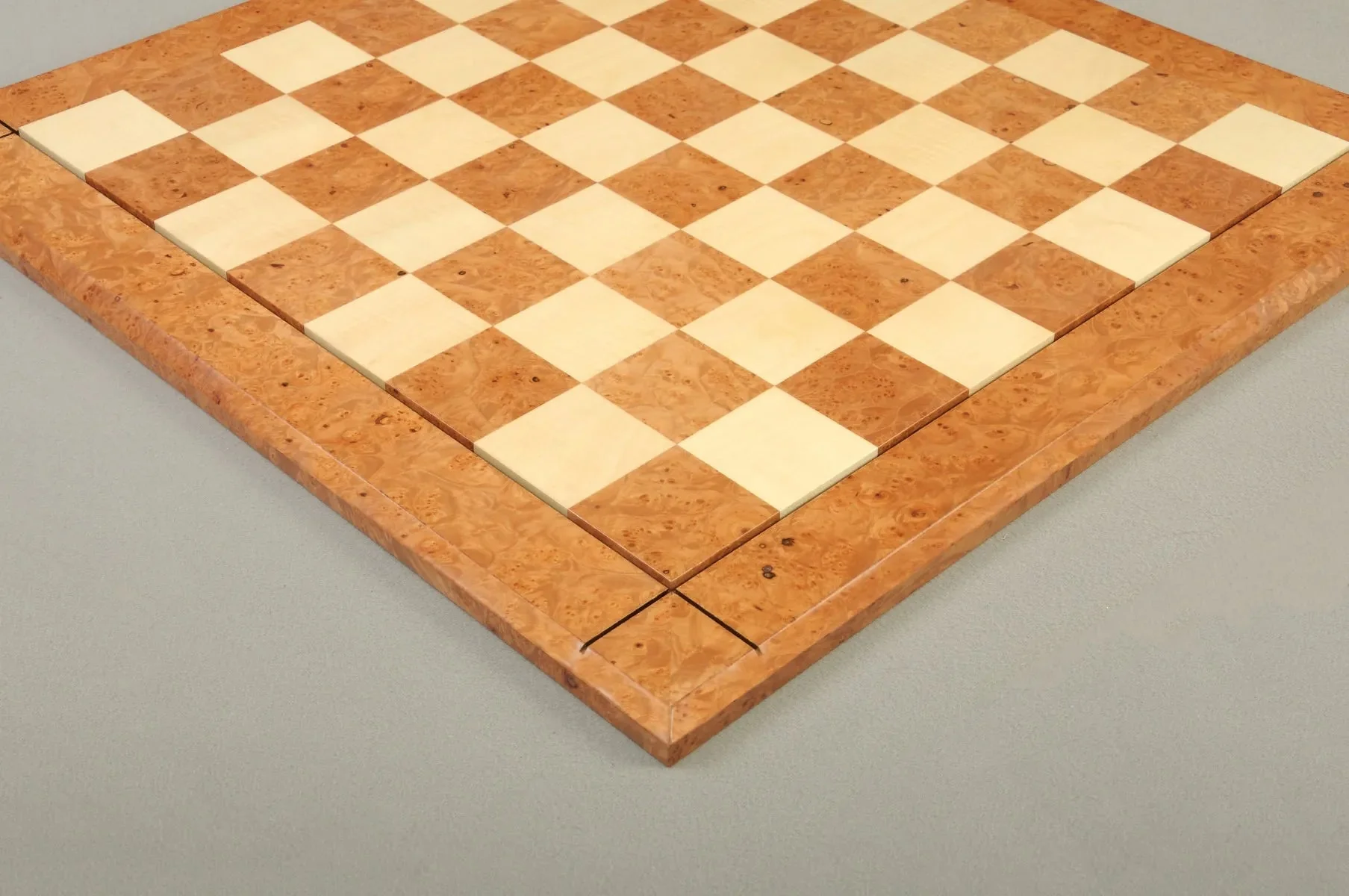 ELM BURL & Maple Reproduction of the Drueke Chess Board - 2.5" SQUARES - Image 3