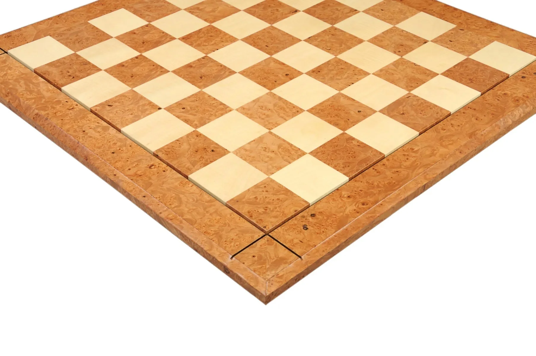 ELM BURL & Maple Reproduction of the Drueke Chess Board - 2.5" SQUARES - Image 4