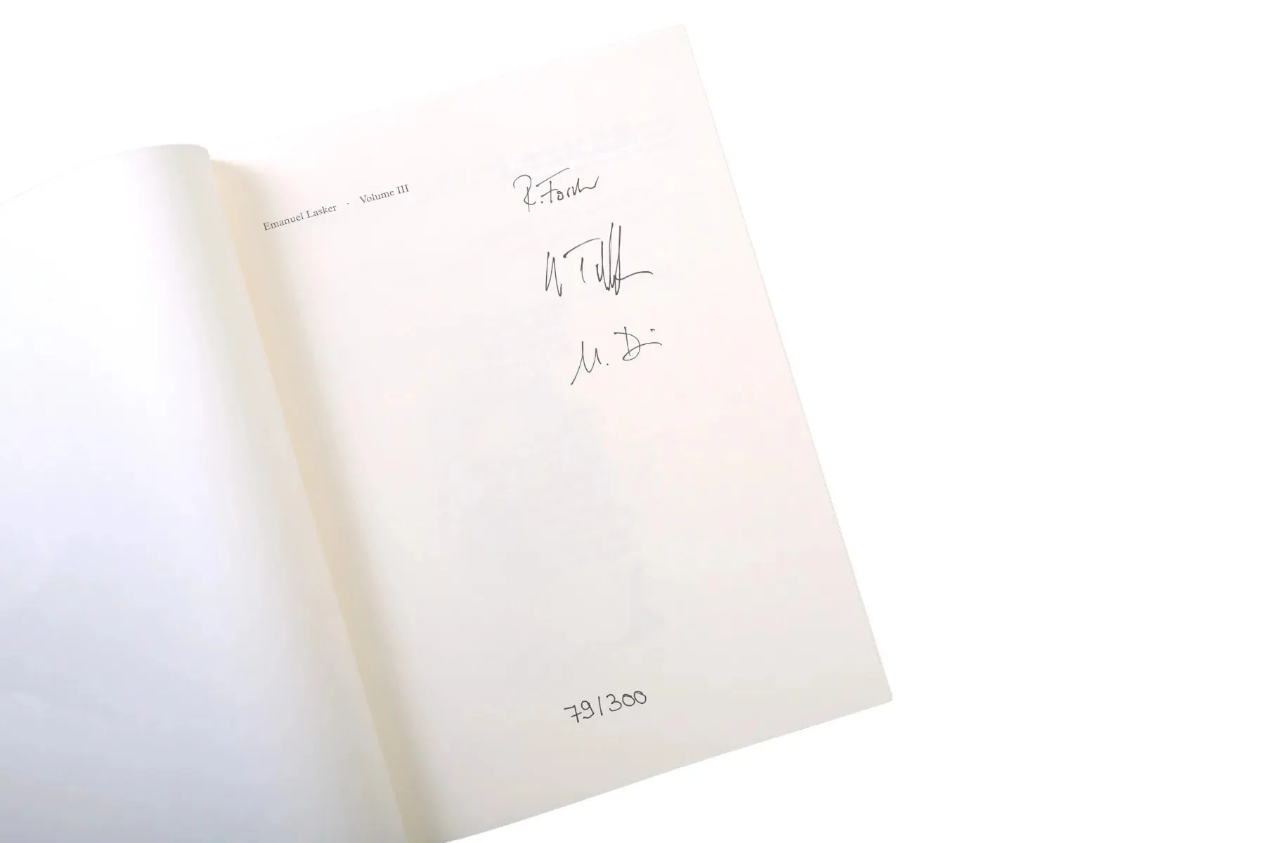 Emanuel Lasker - Volume 3 - Signed by Author - Image 2