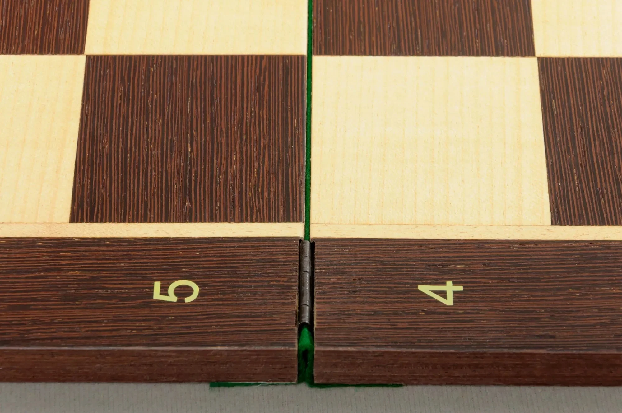 Folding African Palisander and Maple Wooden Tournament Chess Board - Image 3