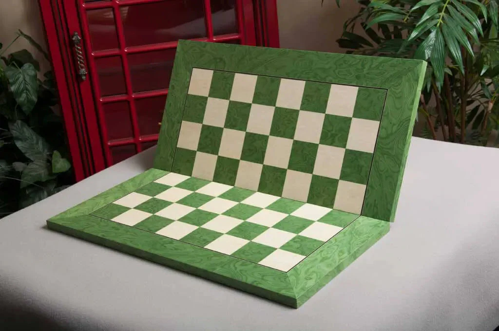 Folding Standard Traditional Chess Board 2.375" Squares Greenwood