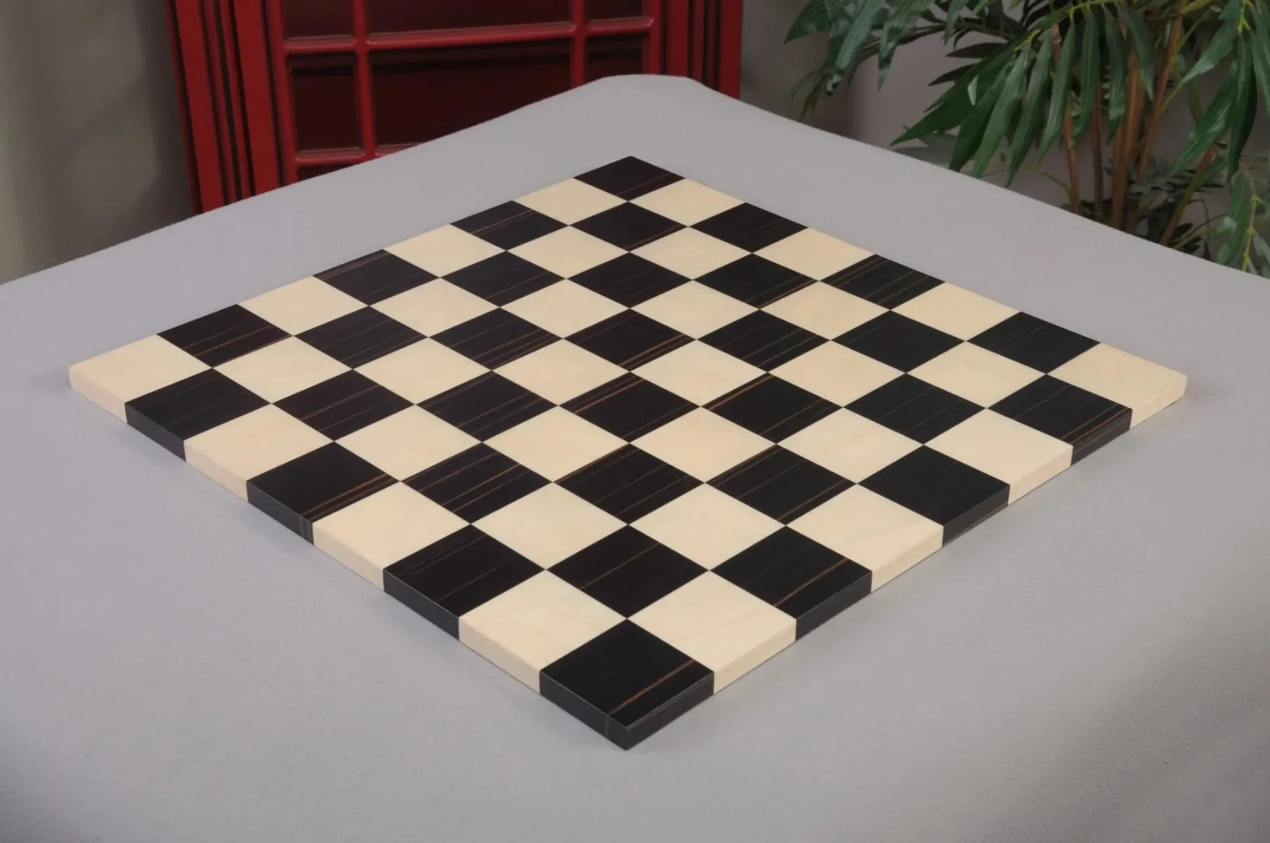 Genuine Ebony and Maple Modern Chess Board - Satin Finish - Image 2