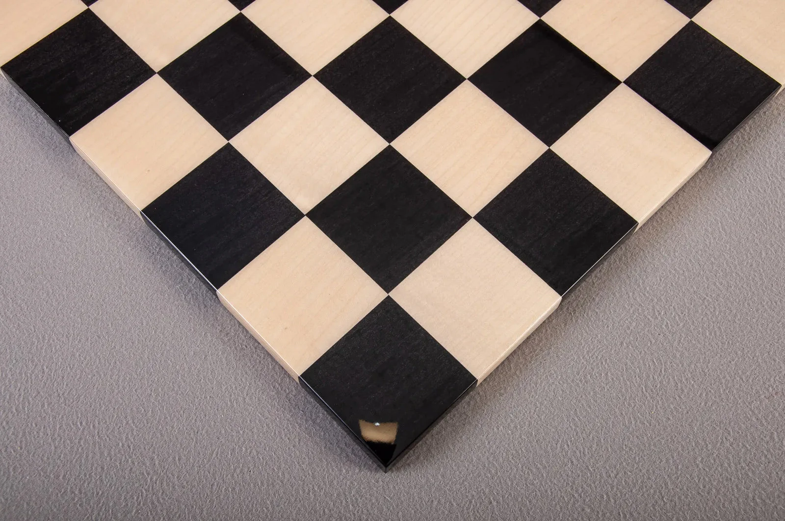 Ebony & Maple Frameless Modern - 2.25" Luxury Chess Board - Image 4
