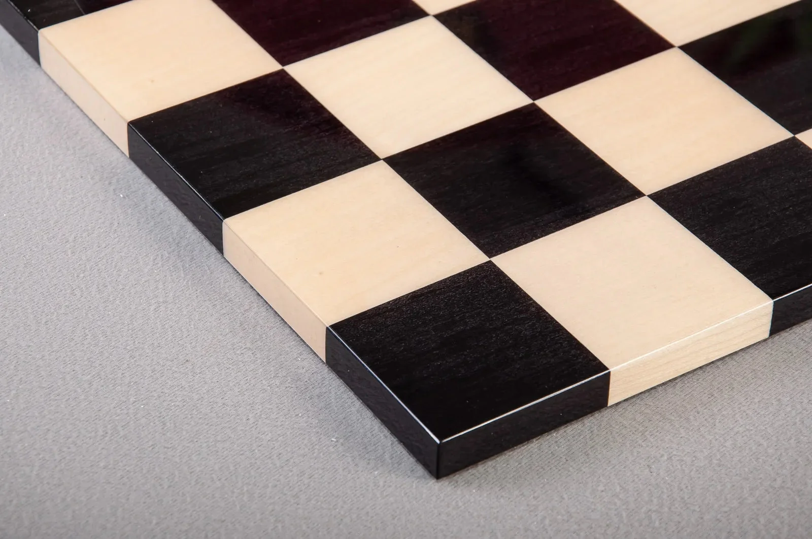 Ebony & Maple Frameless Modern - 2.25" Luxury Chess Board - Image 5
