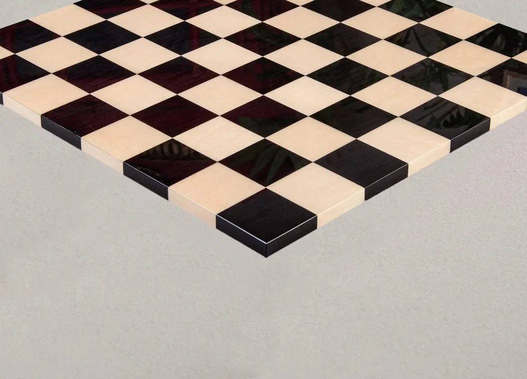 Ebony & Maple Frameless Modern - 2.25" Luxury Chess Board - Image 6
