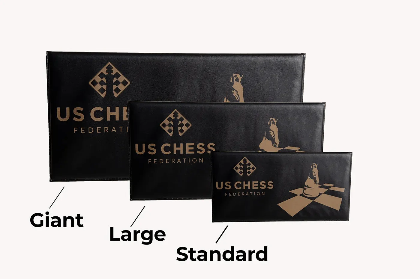 US Chess Giant Checkbook Magnetic Travel Chess Set - 12" x 12" Board - Image 4