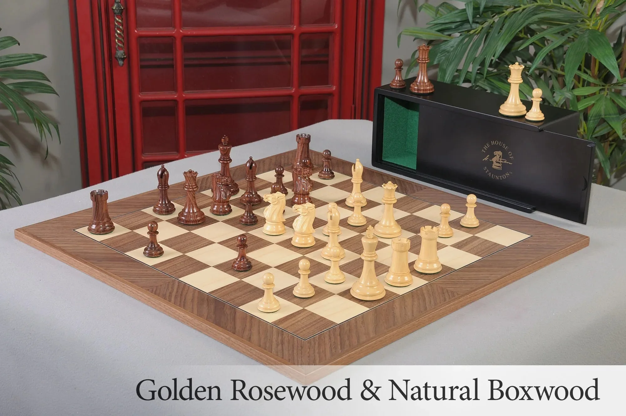 Golden Rosewood and Natural Boxwood