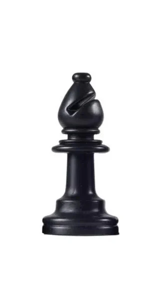 Heavy Tournament Pieces - Black Bishop