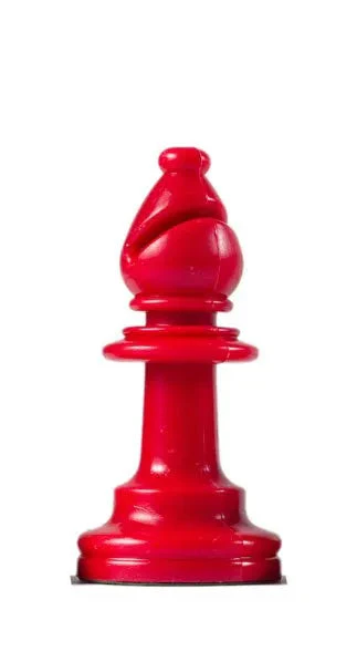 Heavy Tournament Pieces - Red Bishop