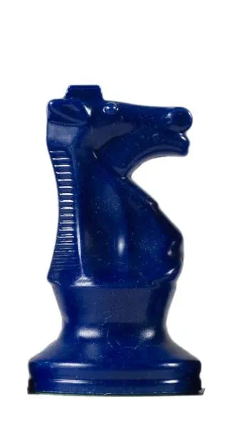 Heavy Tournament Pieces - Royal Blue Knight