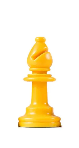 Heavy Tournament Pieces - Yellow Bishop