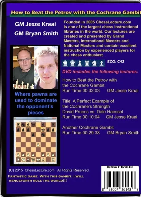 E-DVD How to Beat the Petrov with the Cochrane Gambit - Chess Lecture - Volume 134 - Image 2