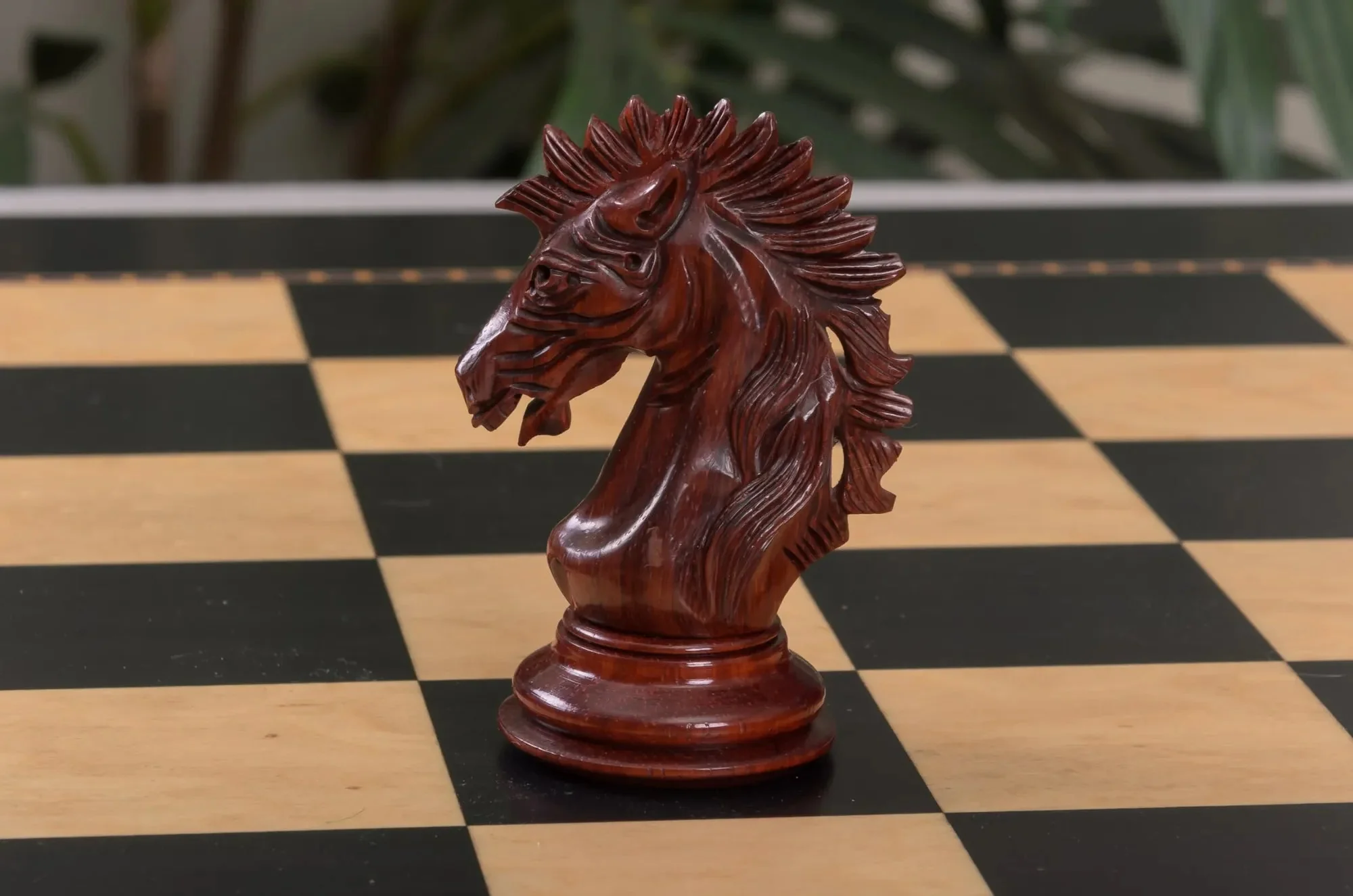 IMPERFECT - 4.4" Forever Camelot - BLOOD ROSEWOOD / BOXWOOD - Wood Chess Pieces - Image 2