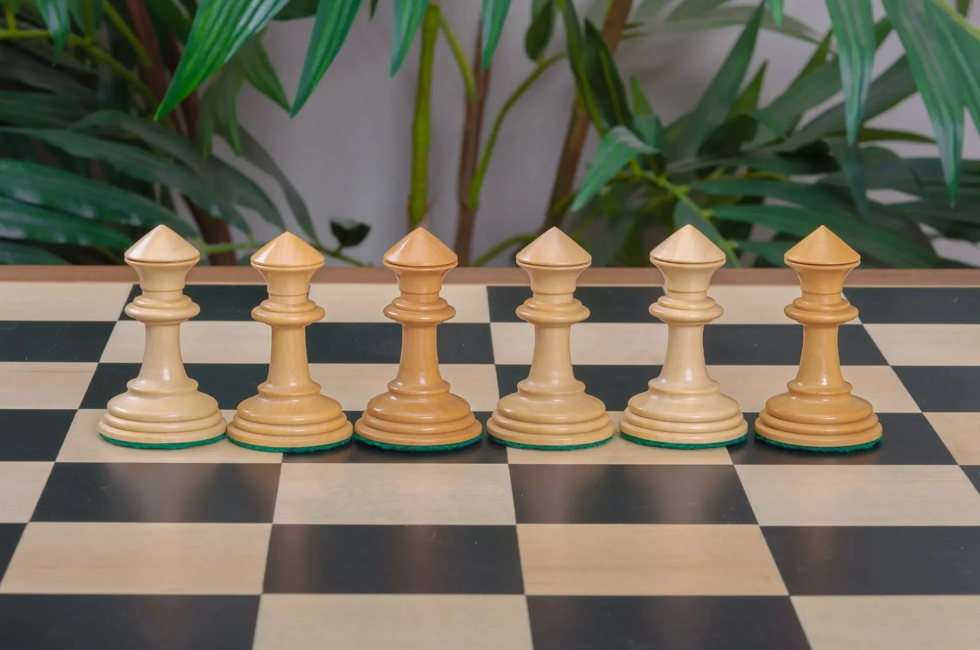 IMPERFECT - 4.4" Westminster - GENUINE EBONY / BOXWOOD - Wood Chess Pieces - Image 6