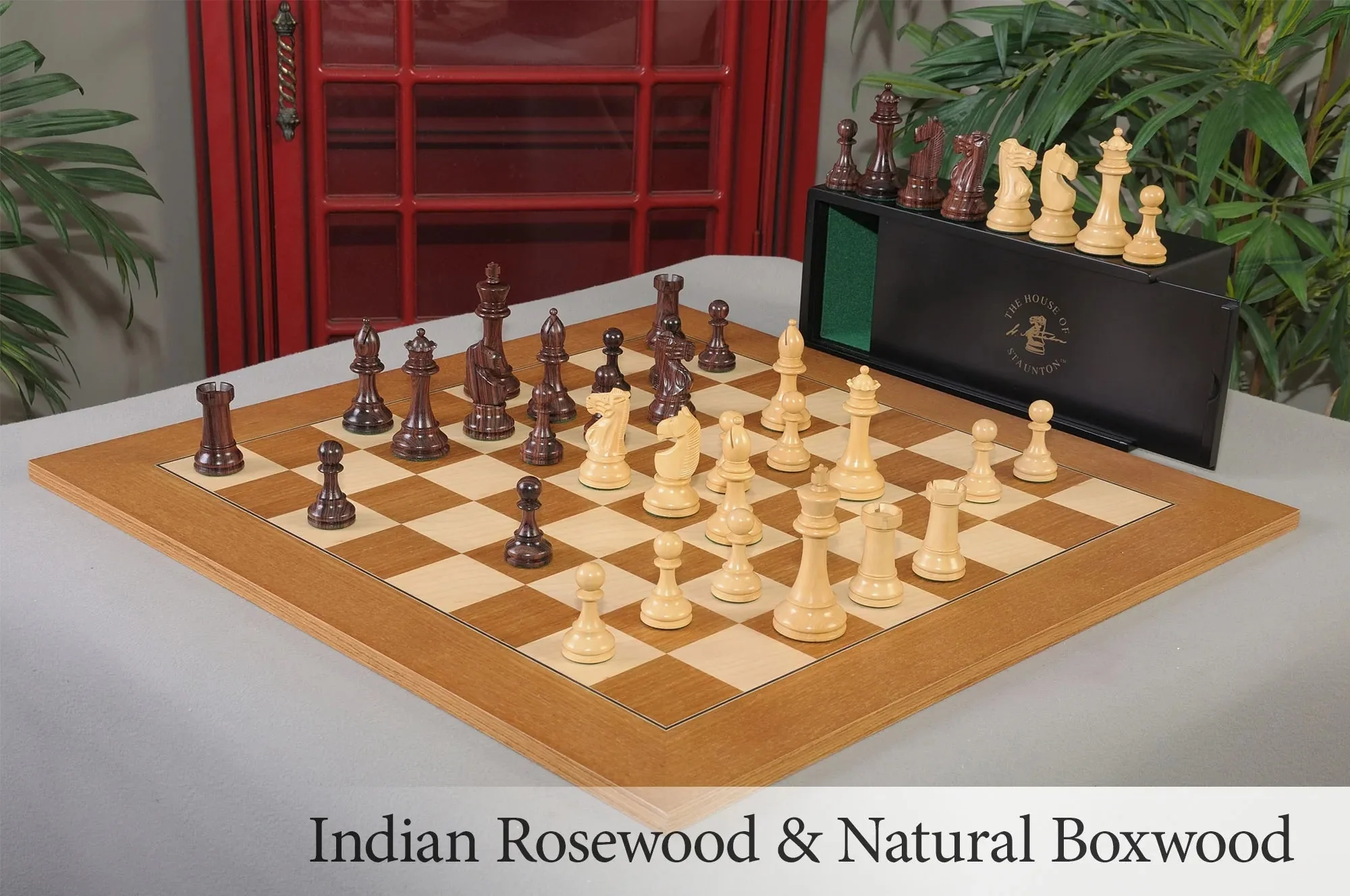 Indian Rosewood and Natural Boxwood