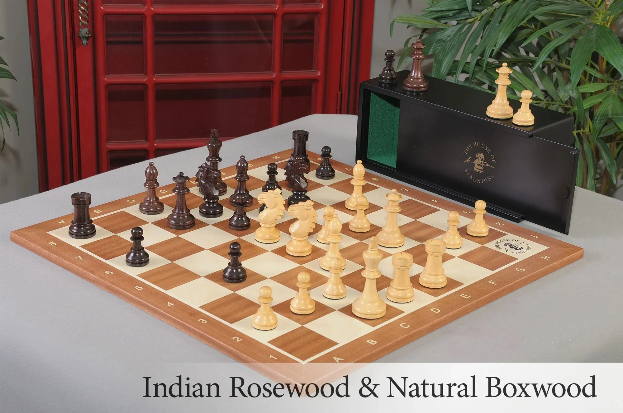 Indian Rosewood and Natural Boxwood