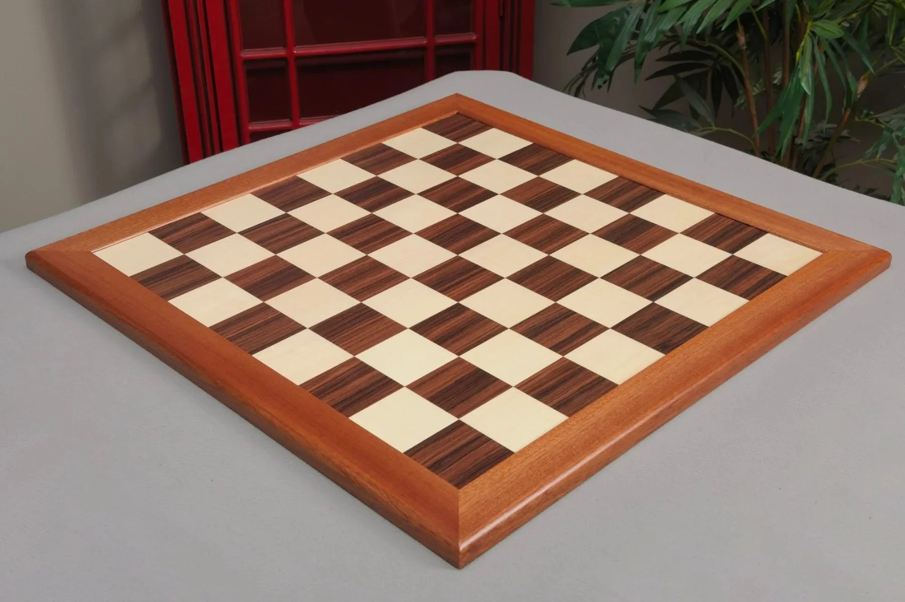 Indian Rosewood & Sycamore Superior Traditional Chess Board - 2.0" Squares