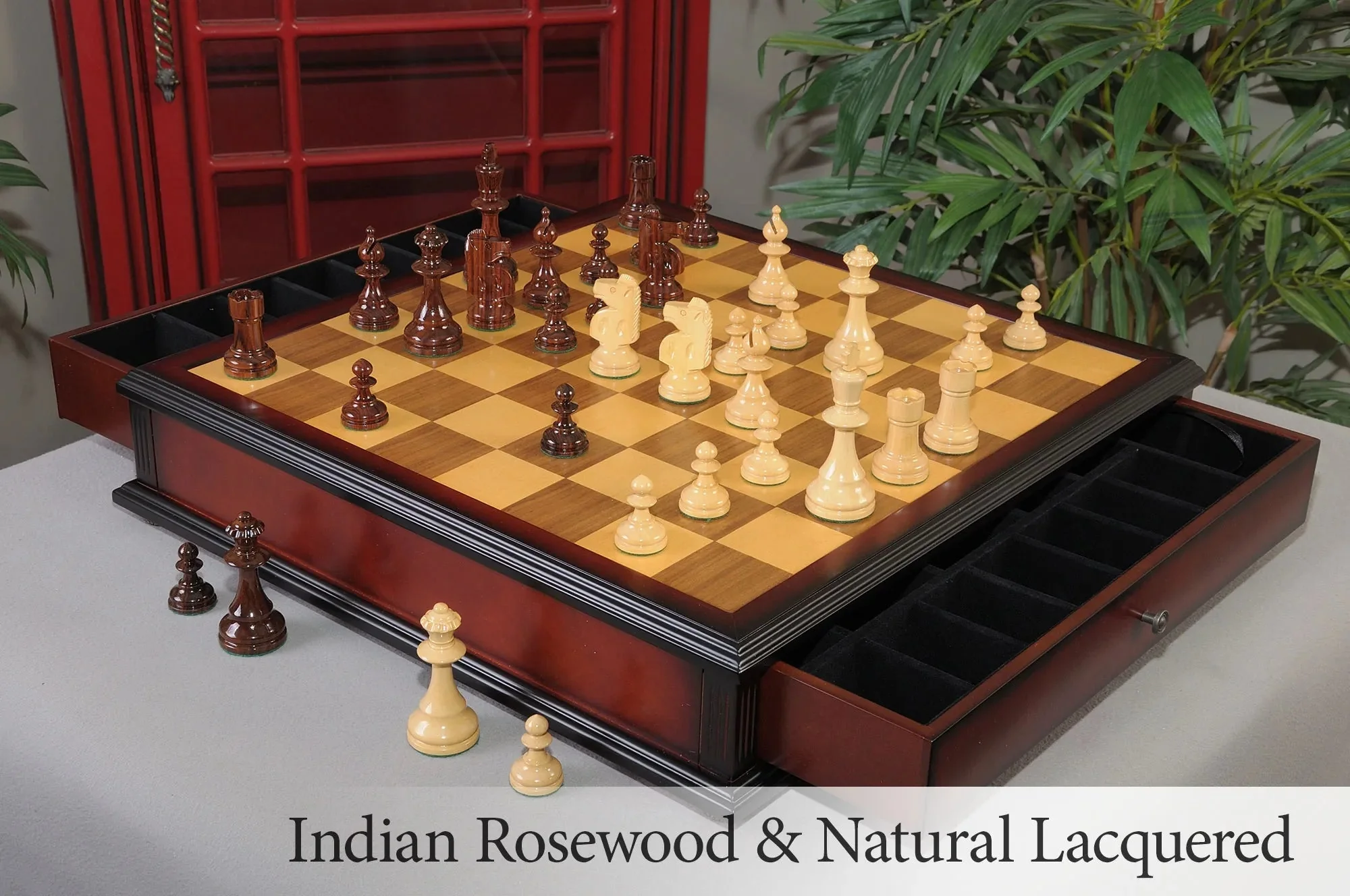 Indian Rosewood and Natural Lacquered