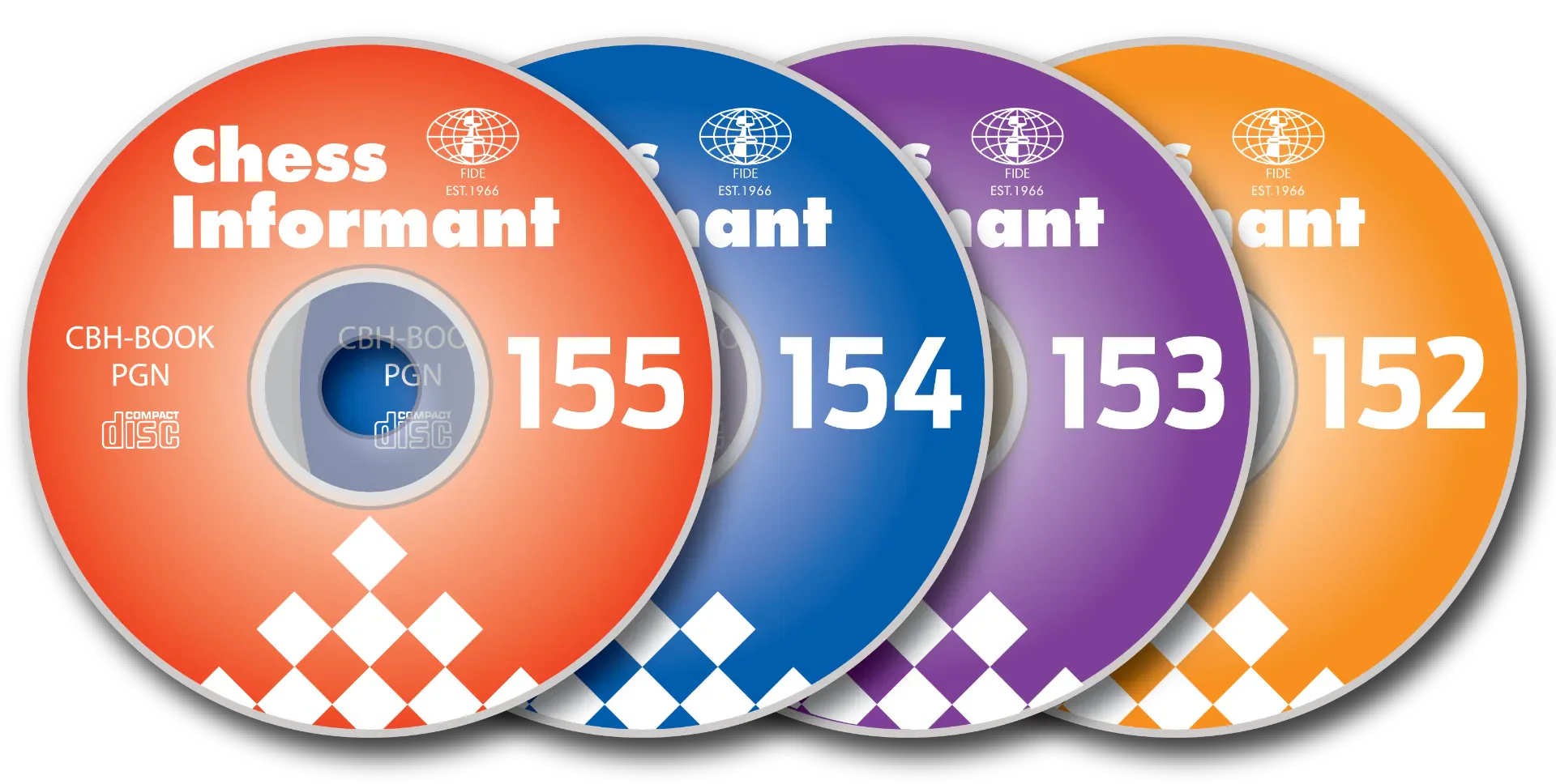 Issues #152, #153, #154 and #155 of Chess Informant on CD - ALL SHIP IMMEDIATELY