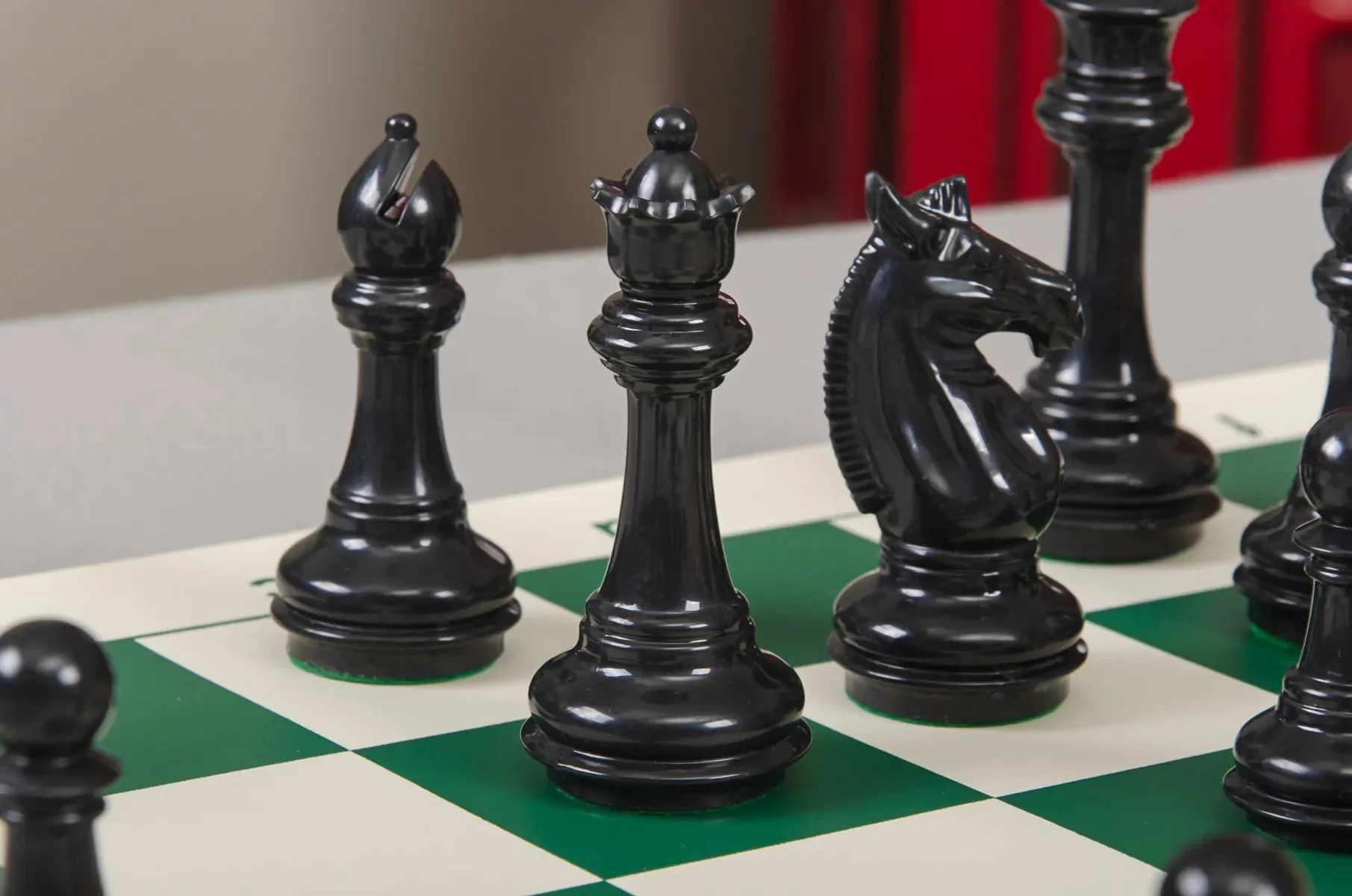 The Knight Templar Series Plastic Chess Pieces - 3.75" King - Image 10