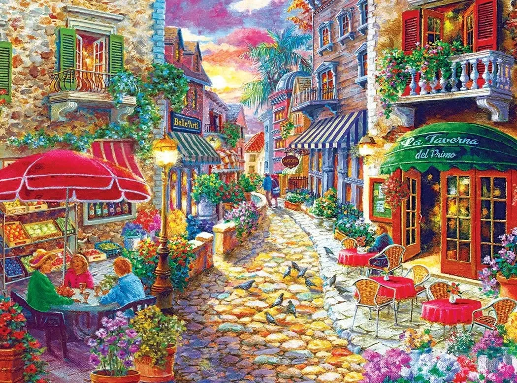 Kodak Premium Puzzles Late Afternoon in Italy by Artist: Nicky Boehme 1000 Piece Jigsaw Puzzle