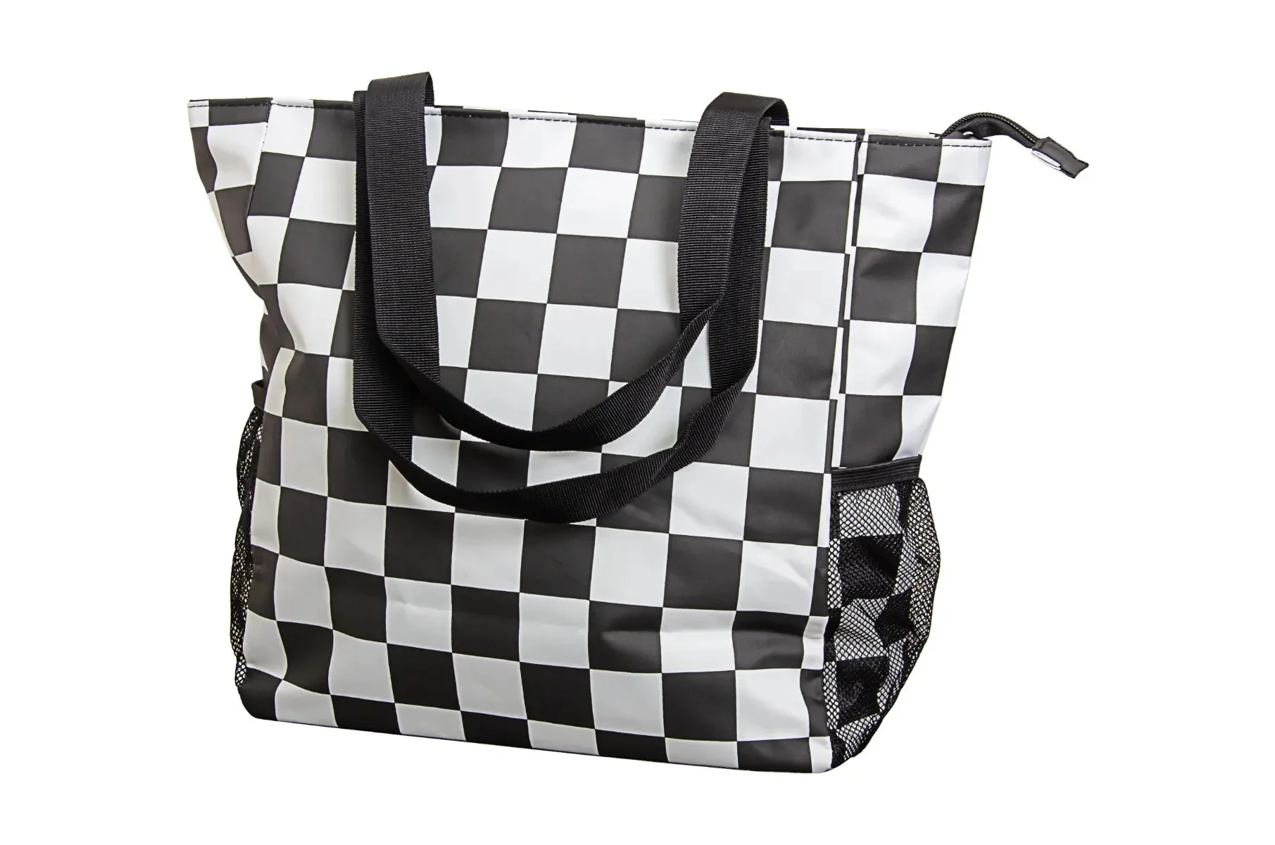 Large Tote Bag - Checkered - Image 2