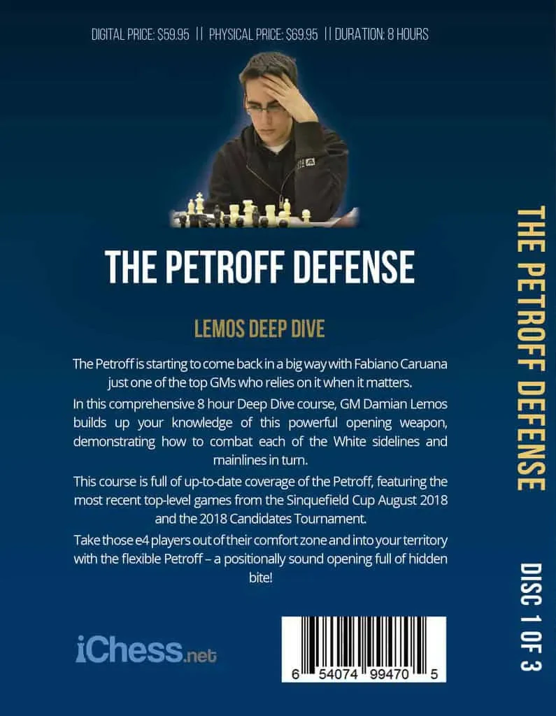 CLEARANCE - Lemos Deep Dive - #9 - The Petroff Defense - GM Damian Lemos - Over 8 Hours of Content! - Image 2