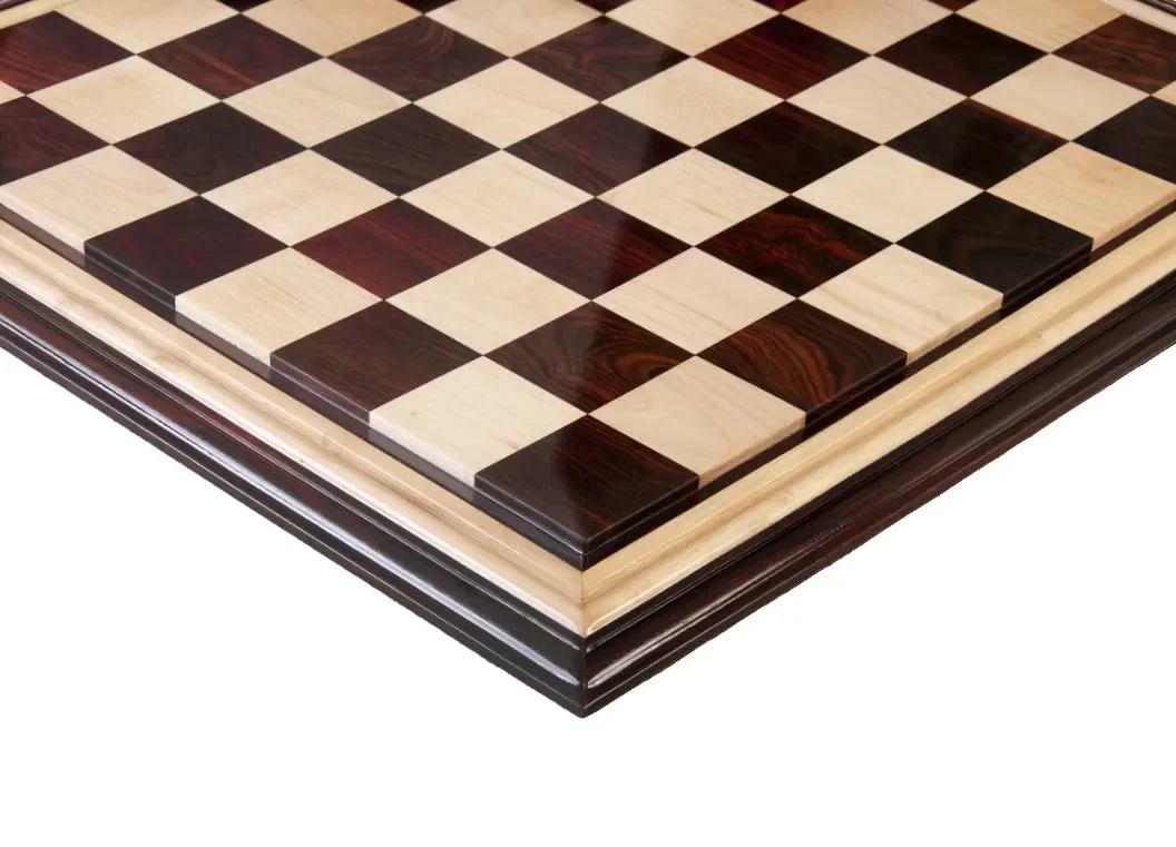 Luxe Wood Chess Board - Indian Rosewood / Maple - 2.5" Squares - Image 2