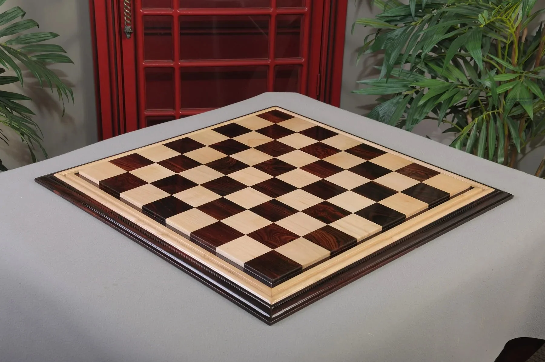 Luxe Wood Chess Board - Indian Rosewood / Maple - 2.5" Squares - Image 3