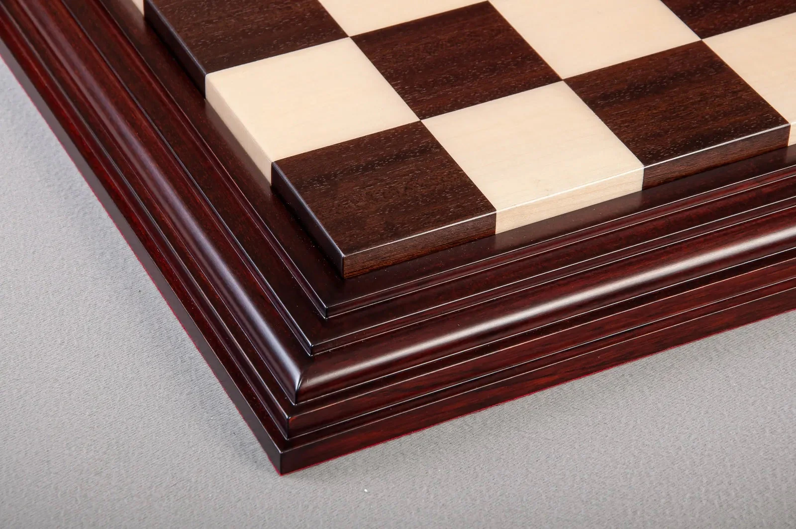 Luxe Contemporary Wood Chess Board - Indian Rosewood / Maple - 2.375" Squares - Image 6